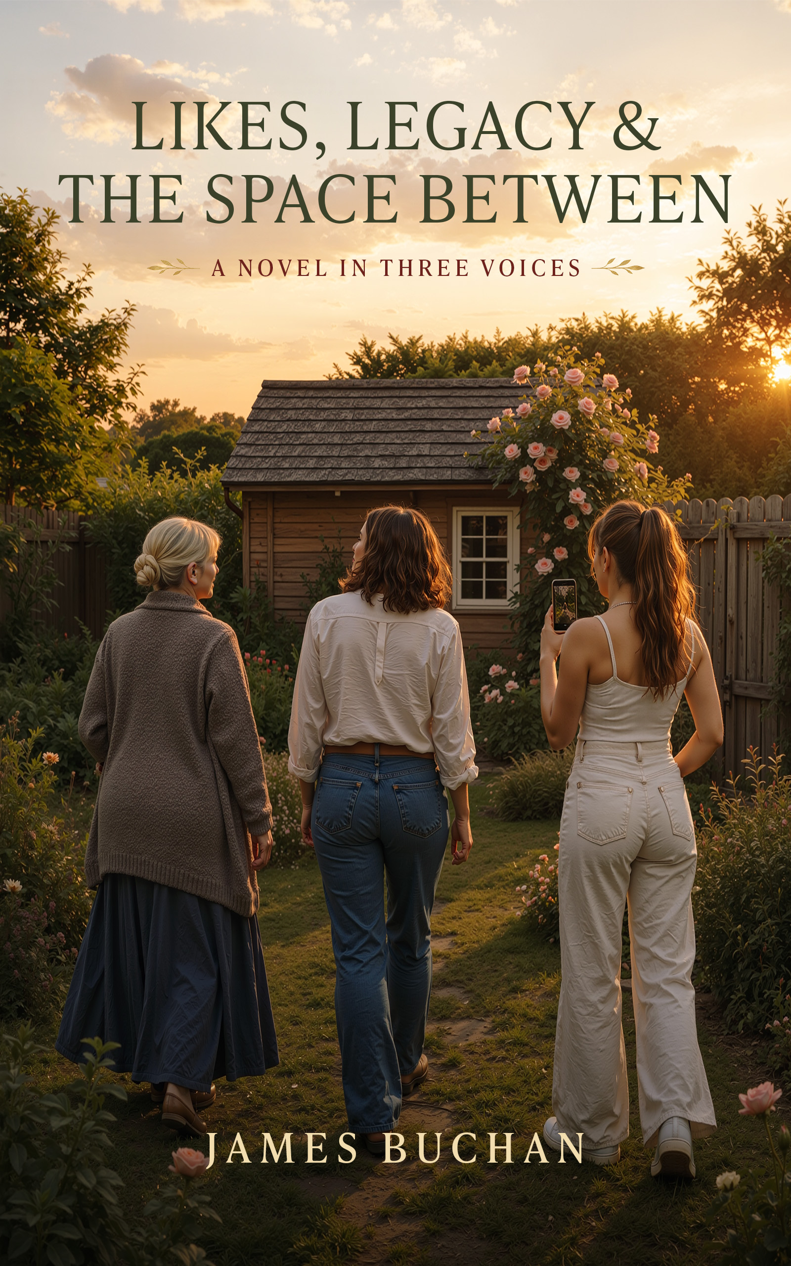 Book cover for Likes, Legacy & The Space Between by James Buchan